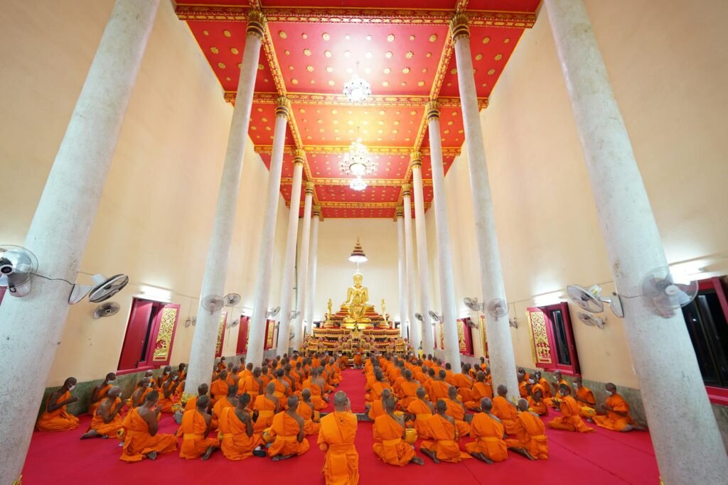 monks praying