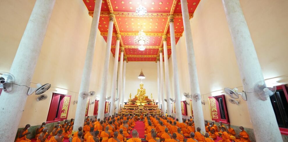 monks praying